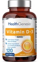 Vitamin D-3 10000 IE 120 Softgels - Hög styrka i extra jungfruolja Non-GMO Soy-Free stöder starka ben immunhälsa