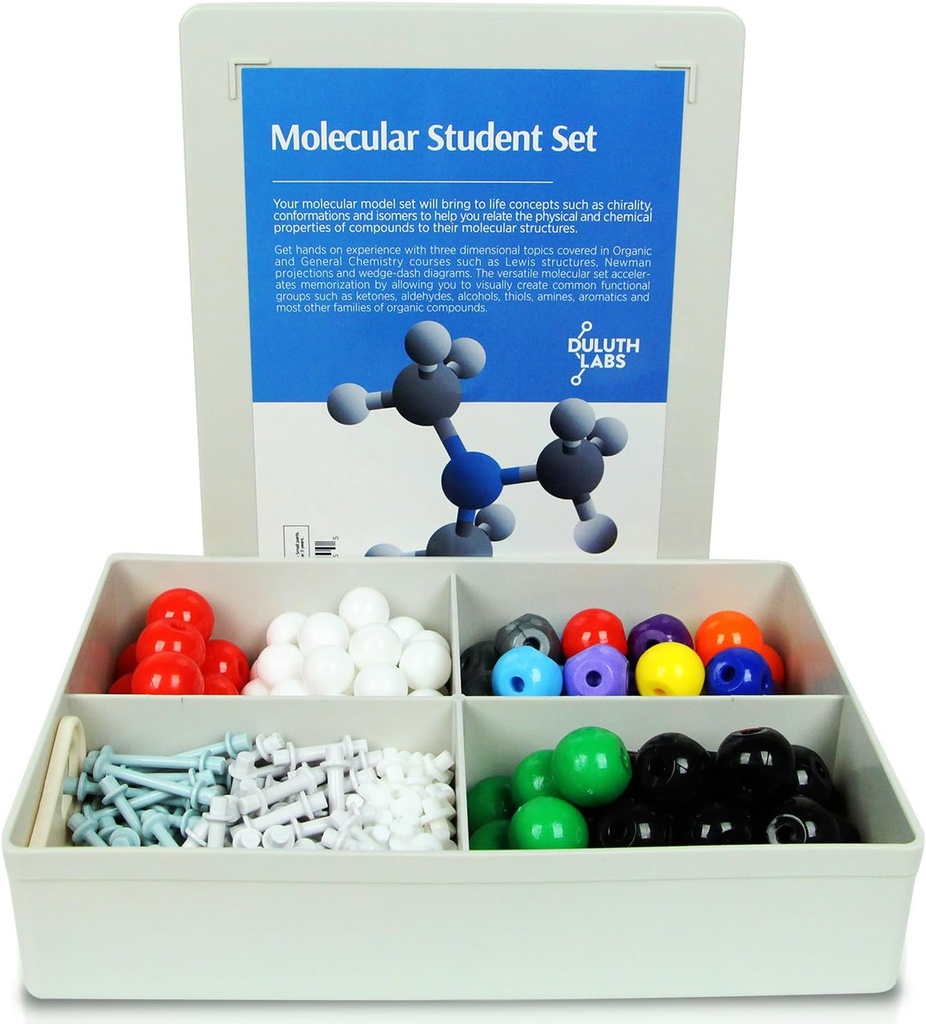 Organisk kemi Molecular Model Student Kit - (88 Atoms och 140 Bond Parts) - MM-004