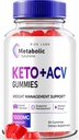 Rize labs Metabolic Solutions Keto + ACV Gummies för avancerad viktminskning, Apple Cider Vinegar, Officiella Recensioner (60 Gummies)