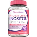 Doktorns recept Inositol Supplement, Myo-Inositol & D-Chiro Inositol Capsules 2050mg per servering, ideal 40:1 Blend, Hormone Balance för kvinnor, Ovarian Function & Fertility Support, 120 Vegan Caps