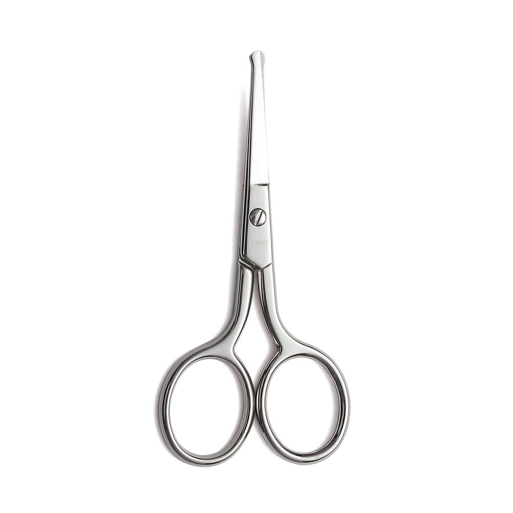 LIVINGO Premium Manicure Rounded Tip Scissors Multi-purpose Stainless Steel Cuticle Pedicure Beauty Grooming Kit för Nail, Eyebrow, Eyelash, Dry Skin, Nose Hair 3,5 tum