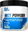 Evlution Nutrition MCT Powder - Keto Supplement - MCT Oil Powder - 10G Medium Chain Triglycerides - Brain & Body Energy Drink - Fatty Acid Supplement - Vegan & Non-GMO - 20 portioner - Osmakad