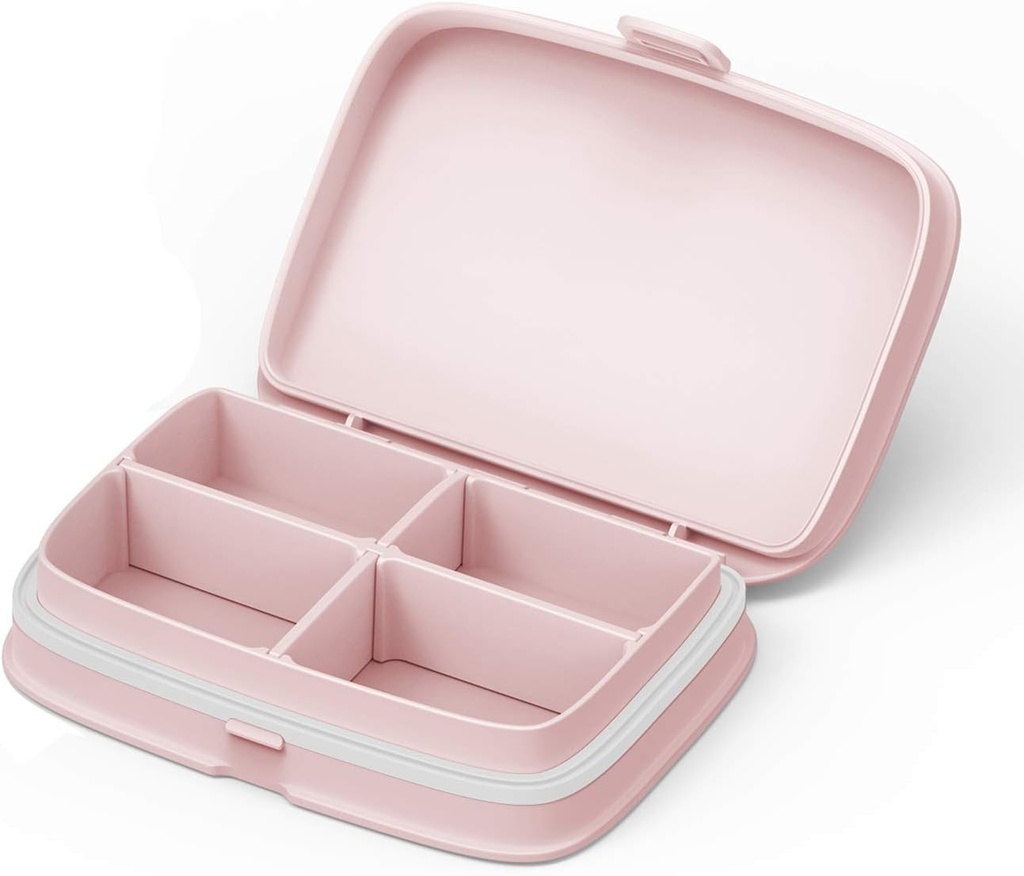 Slim Pill Case - Portable Pill Organizer med flyttbara komponenter - Leakproof Pill Holder för daglig medicinering