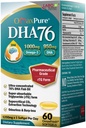 LABO Nutrition OmaxPure DHA76 Omega 3 Fish Oil, Ultra-Concentrated 76% 950mg DHA, EPA, 60 Count, Pharmaceutical Grade, Supercritical CO2 Extracted RTG Form, för Hjärta, Joint, Brain & Immune Health