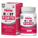 Hemeboost Forte 34,8 mg (696 mg Heme Iron) I 30 tabletter I High Potency Natural Iron Supplement I High Absorption & Gentle på magjärnpiller för vuxna och säker för användning i graviditeten