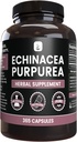 PURE ORIGINAL INGREDIENTS Echinacea Purpurea (365 kapslar) Inga magnesium eller risfiller, alltid ren, Lab Verified