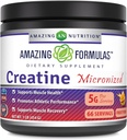 Fantastiska formler Micronized Kreatin Monohydrat Pulver Supplement | 5000 mg Per Servering | Ideal Pre & Post Workout Supplement | Tillverkad i USA (1 LB, Fruit Punch)