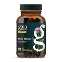 Gaia Herbs Milk Thistle - Lever Supplement & Cleanse Support för att hjälpa till att upprätthålla hälsosam leverfunktion * - 120 Vegan kapslar (40-dagars leverans)