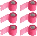 ESUPPORT 2 Inches X 5 Yards Self Adherent Cohesive Wrap Bandages Adhesive Wounds Strong Elastic First Aid Tape för Sport Wrist Ankle 6 Count