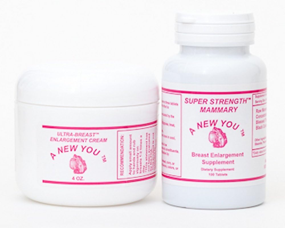 Breast Enlargement Pills and Cream Duo for Crossdressing and Transgender by Cross-Dress