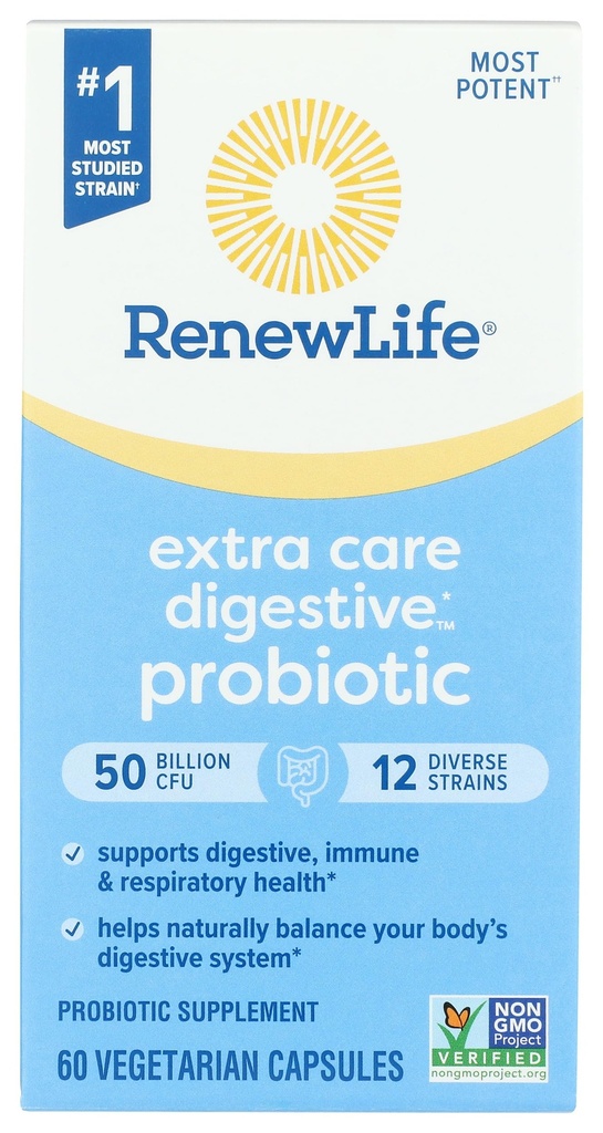 Förnya livet Ultimate Flora Extra Care Probiotic 50 miljarder, 60 CT