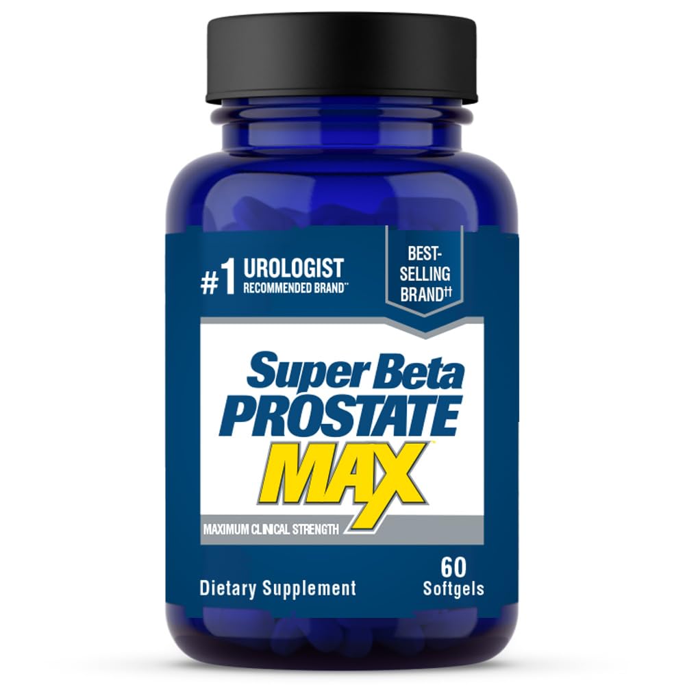 SUPER BETA PROSTATE Max - Advanced Saw Palmetto Prostate Support Supplement för Mäns hälsa, 60ct