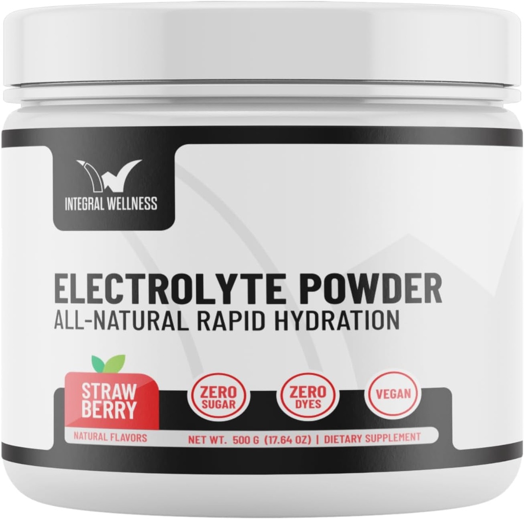 Natural Electrolyte Powder | Salt Based, Real Fruit Juice! Inga artificiella ingredienser, 3rd Party Tested | 40 portioner