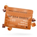 SGC Högsta koncentration 100mg Koffein per Gummy, 2 Gummies per Pack, 12-Pack Mocca Shots Salted Caramel Plant-Based nootropic Instant Energy med Ginkgo biloba, Theobromine.