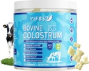 Grass Fed Colostrum Supplement 2000mg, 120 Gummies Sugar Free 40% IgG Bovine Colostrum Gummies + Probiotic, Multivitamin Etc för immunstöd, Gut Support, Hair & Skin