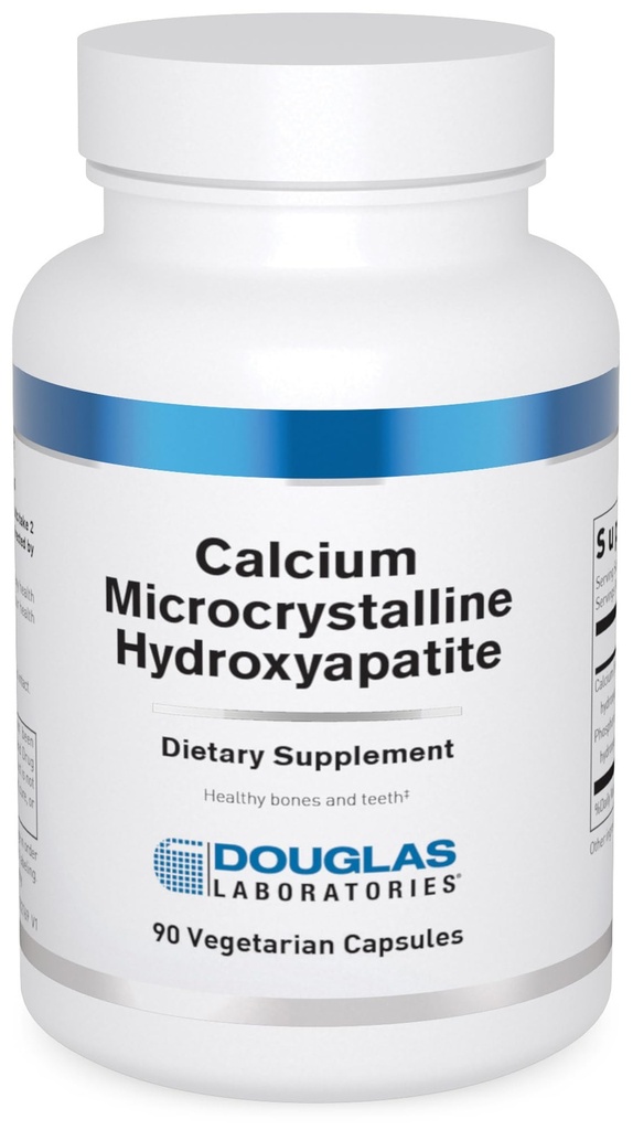 Douglas Laboratories Calcium Microcrystalline Hydroxyapatite - Teeth & Bone Health Support* - with Calcium & Phosphorus Micronutrients - Dietary Supplements - 90 Vegetarian Capsules