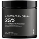 Toniiq Ashwagandha - 40:1 Koncentrerad extrakt - 25% Withanolides - Wild Harvested i Indien - Mycket biotillgänglig med svartpeppar - Tredjepartstestade - 120 kapslar - 1300 mg per portion