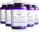 Relumins 1650mg L-Glutathione Complex with Hyaluronic Acid, Alpha Lipoic Acid, Rose HIPS, Vitamin E & Riboflavin, Antioxidant Support, Skin Hydration & Wellness, Made in USA – 90 Capsules x 5 Bottles