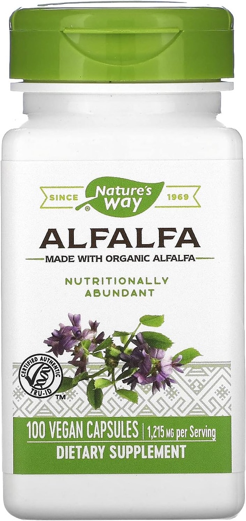 Naturens sätt Alfalfa lämnar - 100 kapslar