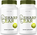 Rize labs Sharp Ear Capsules, Sharp Ear Pills for Clear Hearing, Sharp Ear Supplement för att återställa hörselhälsa, Sharp Ear Advanced Formel Maximal Styrka (120 kapslar) (Pack of 2)