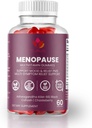 Menopause Gummies with Black Cohosh & Ashwagandha KSM-66 – Organic Supplement for Women's Wellness – 60 Count