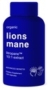Organiska Lions Mane kompletterar 120 kapslar. Brain Support Nootropic Immune System Support Mushroom Supplement. 10X extrakt på samma sätt som 18.000mg innehåller patent på LitropaneTM