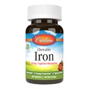 Carlson - Chewable Iron, 30 mg, Superior Absorption, Blood Health, Energy Production & Optimal Wellness, Natural Strawberry Flavor, 60 Tablets