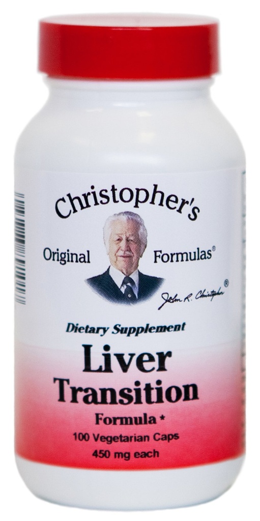 Christophers ursprungliga formler Liver Transition Formel - Gentle Herbal Liver Cleanse, 450 mg, 100 vegetariska kapslar