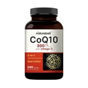 NatureBell CoQ10 300mg med Omega 3, 240 kapslar - 120 dagars leverans | Stabil hög absorptionsform - Antioxidant stöd för hjärt- och energihälsa - extra styrka Coenzyme Q10 Supplement