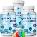 (3Pack) Quercetin Gummies - Quercetin med Bromelain Vitamin C + Zink Vitamin D3 - Chewable Quercetin 900mg Supplements - Quercetin för barn och vuxna (3)