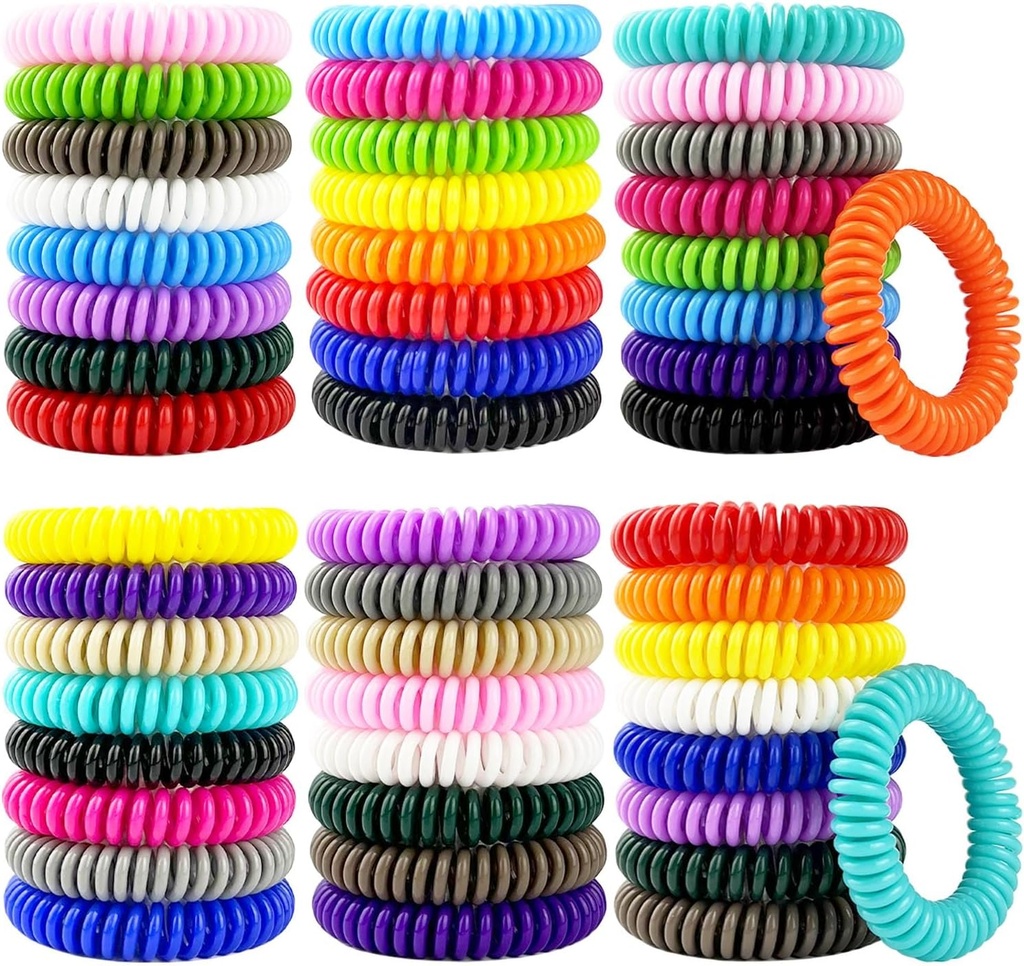 Mosquito Repellent Armband 50 Pack, Individuellt inslagna Mosquito Repellent Bands med 60 Pcs Mosquito Repellent Stickers, DEET-Free Mosquito Wristbands Patches för vuxna och barn inomhus utomhus