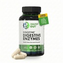 Hälsosam Gut HoloZyme Max Strength Digestive Enzymes | Förhindrar uppblåsthet, gas och matsmältningsbesvär, Amylase, Lipase, Lactase och mer | 15 portioner (Sample Bottle)