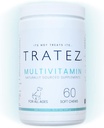 Multivitamin Supplement för hundar, 60 Mjuka Chews med 25 Vitaminer och näringsämnen, Avancerad Formel för Premium Support av Hud och Coat, Hopp och Gemensam Mobilitet och Förbättrad Digestion