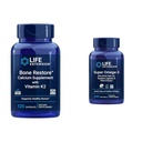 Life Extension Bone Restore + Vitamin K2 Vitaminer & Minerals Upprätthåller Bone Health & Strength & Super Omega-3 EPA / DHA Fish Oil, Sesam Lignans & Olivextrakt