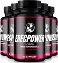 (5 Pack) ErecPower för män, Officiella ErecPower-piller, naturligt manligt tillskott till bränsleenergi och stöd övergripande hälsa, Erec Power för prestanda, översyn (300 kapslar)