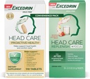 Excedrin Head Care Proactive Health Dietary Supplement - 110 Count och Head Care Replenish Plus Focus Drink Mix från 24 Packets Convenience Pack