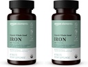 Elements Organic Whole Food Iron, 60 tabletter (Pack of 2)