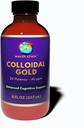 Earth Clinic ® Colloidal Gold - 2X Concentrated 40 ppm, 8 fl oz Amber Bottle för förbättrad hjärnhälsa och kognitivt stöd
