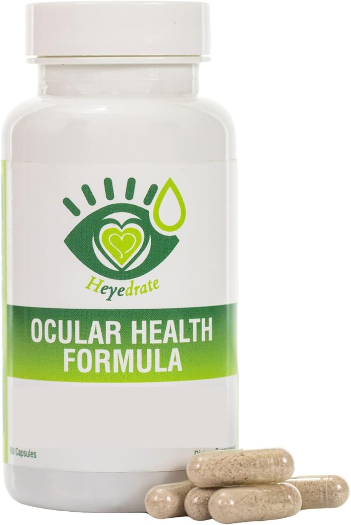 Heyedrate Ocular Health Formel - Komplett Macula och Retina Support Areds 2 Formel Packad med Lutein, Zeaxanthin och Astaxanthin (30 dagars leverans)