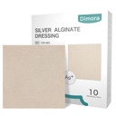 Dimora Uppgradera 10 Packs Silver Antibakteriell Alginat Sår Klänning Pads,Non-Stick Sterile Gauze, Högt Absorbent & Bekväm, 4' x 4'' Patches