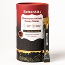 Bättre Alt Pure Himalayan Shilajit Cinnamon Honey Sticks med organisk honung | Lätt att konsumera Shilajit | 30 Sticks for Energy Boost & Immune Support, 85+ Spårmineraler, 75% + Fulvic Acid