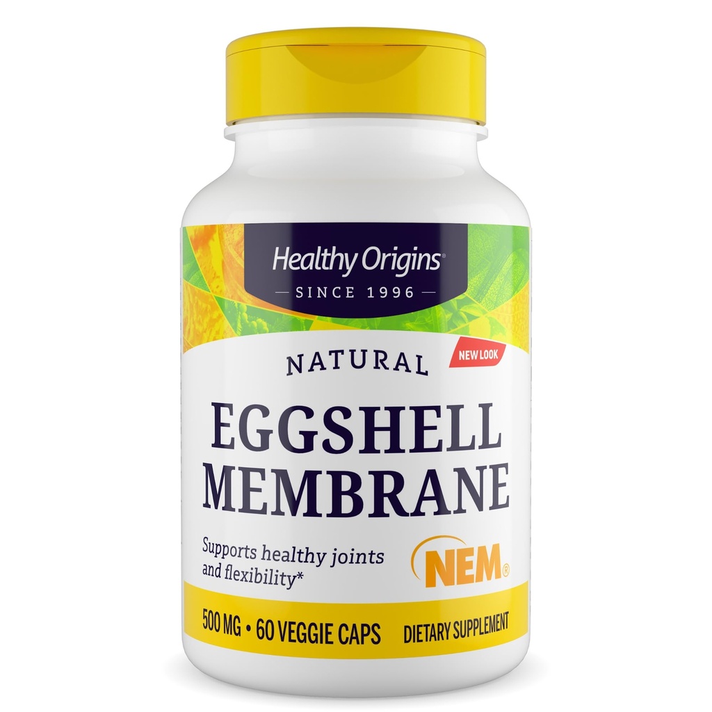 Hälsosamma ursprung Eggshell Membrane 500 mg (NEM, Non-GMO, Gluten Free, Joint Support), 60 Veggie Caps