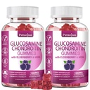 Glukosamin Chondroitin Supplements with MSM & Elderberry | Glukosamin Chondroitin Gummy for Adults & Women Men | Glukosamin chondroitin Gummies Extra Strength | Gemensamt Supplement | 2 Pack