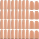 ANCIRS Gel Finger Support Protector Gloves, Gel Finger Cots/Covers - Olika storlekar Silicone Fingertips för Hands Cracking, Eczema Skin (40pcs)