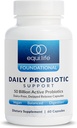 Equilife Daily Probiotic Support, 50 miljarder CFU, 8 Probiotiska stammar, Digestive och Gut Health Supplement för män och kvinnor, Gluten Free, Soy och Dairy Free, Non GMO, American Made, 60 kapslar