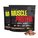 COLOSSAL LABS Muscle Whey Protein smaksatt proteinpulver, 25 000 mg aminosyror / servering, kall filtrerad (Packaging May Vary) (10 Pound (Pack of 2), Chocolate)