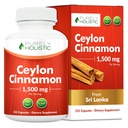 Rent Holistic Ceylon Cinnamon Capsules 1500mg, 225 Vegan Cinnamon Capsules, 75 Day Supply (25% fler portioner), True Sri Lankan Ceylon Cinnamon Supplement