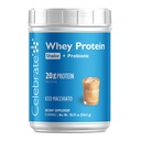 Fira vitaminer återuppbygga proteinpulver med probiotika och prebiotika - 20g Whey Isolate Protein, High Fiber, för Post Bariatric Surgery Patients - Iced Macchiato (15 portioner)