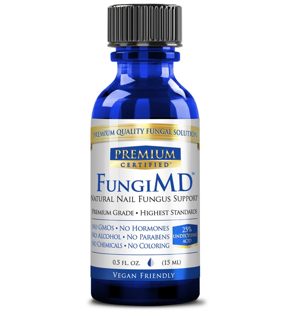 FungiMD - Nail Support - Undecylenic Acid 25% och Tea Tree Oil - Naturliga ingredienser för att lugna djupt rotade symtom - .5 Fl. Oz - Tredje part testad, tillverkad i USA