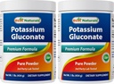 Bästa naturliga kaliumglukonat 1lb pulver (1 LB (Pack of 2))